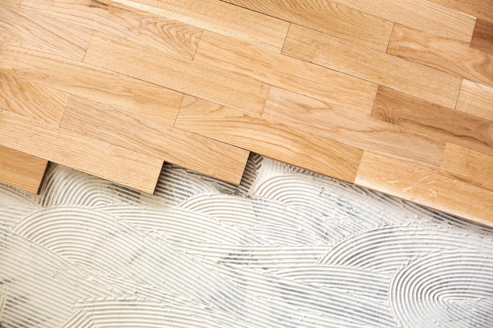 parquet avec colle