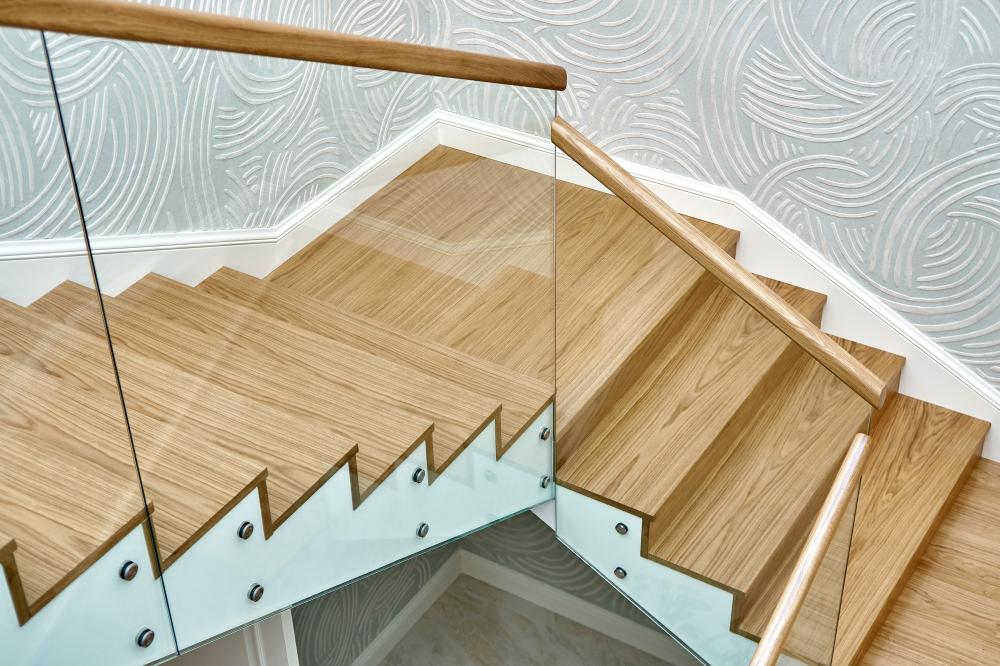 escaliers bois & verre