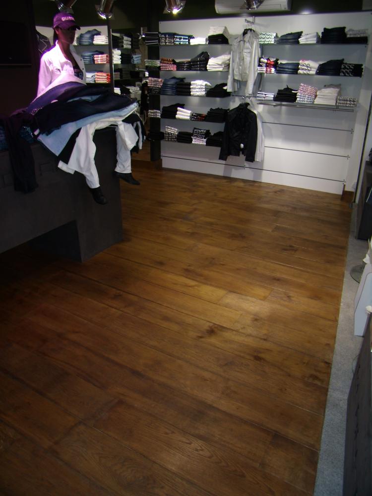 parquet brossé vieilli