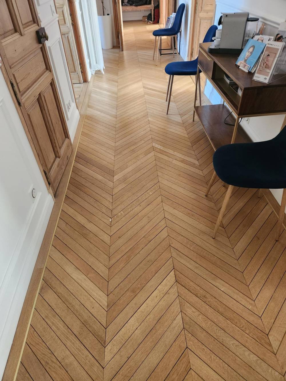 Parquet chevron à Bouilly