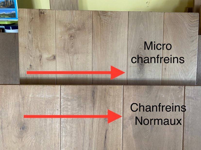 Micro chanfreins et chanfreins normaux